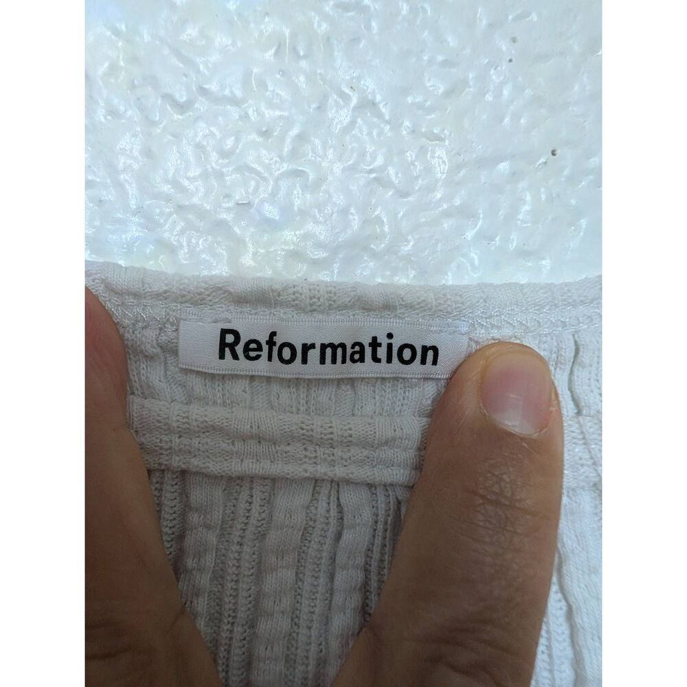 Reformation white crop top size Large - Picture 2 of 6